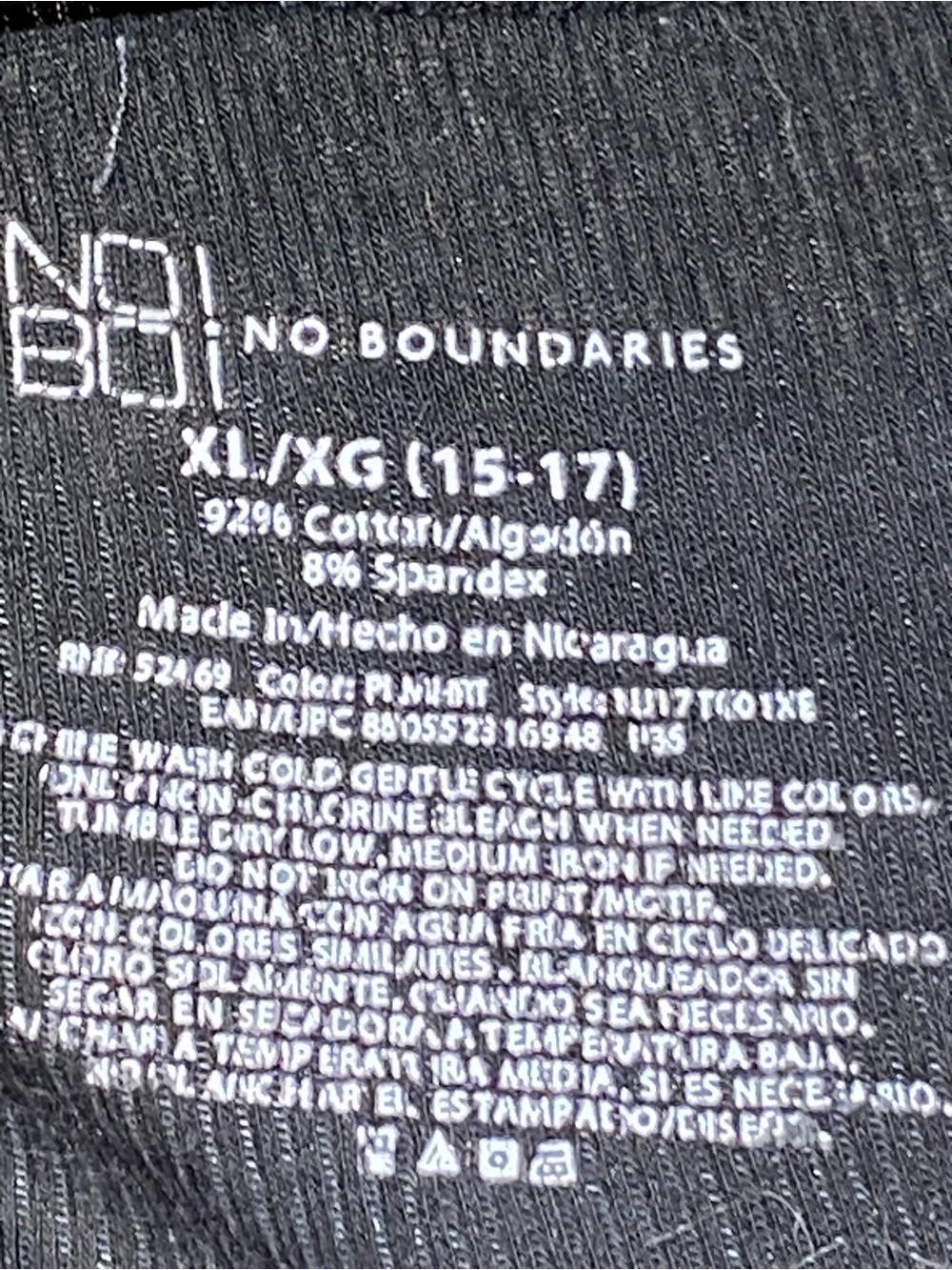 No Boundaries Black Tank Top with Pink and Orange Heart Palm Graphic - Picture 5 of 6
